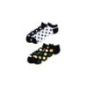 2PACK DOTS 2 pary stopek w grochy wzory: Dropsy, Black&White