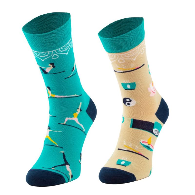 Skarpety Sporty Socks - YOGA świeca, yin i yang, mata