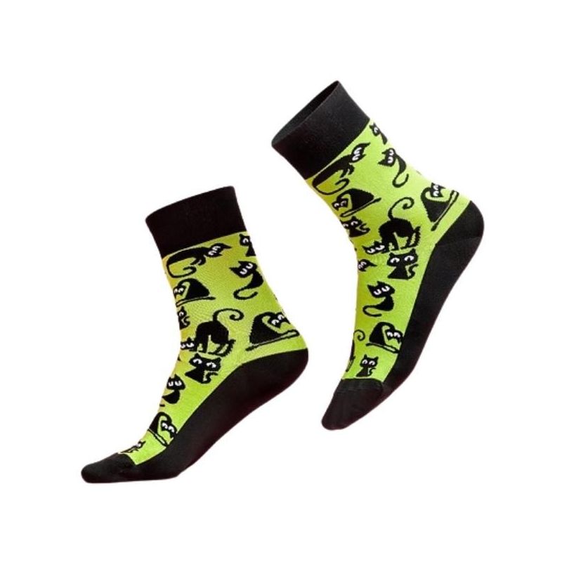 Skarpety sportowe, gładkie szwy, antyzapachowe, Gatti, kotki, produkt włoski Luigi di Focenza Socks