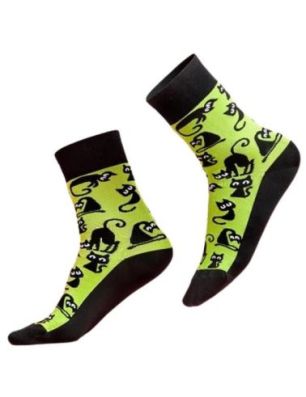 Skarpety sportowe, gładkie szwy, antyzapachowe, Gatti, kotki, produkt włoski Luigi di Focenza Socks