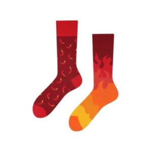 Papryczki Chilli Peppers Todo Socks, Papryka, Ogień, Ostre Kolorowe Skarpetki