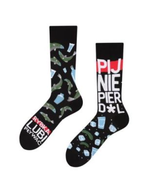 Rybka lubi pływać Todo Socks, Impreza, Śledź, Ogórek, Kolorowe Skarpetki