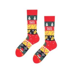 Vintage Xmas, Todo Socks, Bałwan, Świąteczne, Choinka, Kolorowe Skarpetki