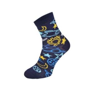 Kolorowe skarpetki CHILI Cotton Socks 748, wesołe motywy- Kosmos, Planety