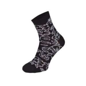 Kolorowe skarpetki CHILI Cotton Socks 748, wesołe motywy- Kwiaty