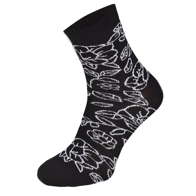 Kolorowe skarpetki CHILI Cotton Socks 748, wesołe motywy- Kwiaty