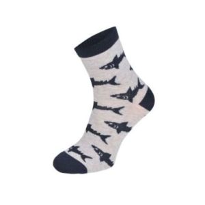 Kolorowe skarpetki CHILI Cotton Socks 748, wesołe motywy- Rekin