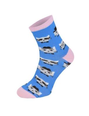 Kolorowe skarpetki CHILI Cotton Socks 748, wesołe motywy- Eleganckie kotki