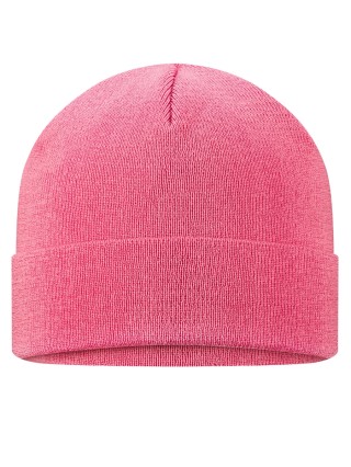 Termoaktywna czapka Todo 100% MERINO WOOL damska, ciepła, miękka i niegryząca, różowa - WYPRZEDAŻ - różowy