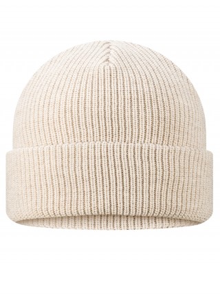 Gruba czapka Todo 50% MERINO WOOL termoaktywna, ciepła, miękka i niegryząca - kremowy