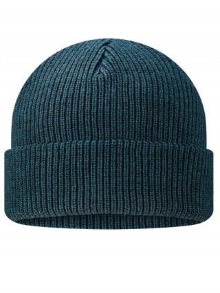 Gruba czapka Todo 50% MERINO WOOL termoaktywna, ciepła, miękka i niegryząca - Petrolio