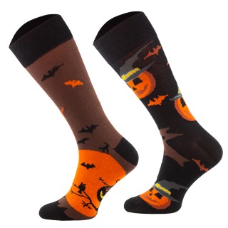 Skarpety Sporty Socks - HALLOWEEN, dynia, nietoperz - Halloween