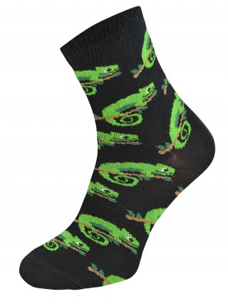 Klasyczne skarpety CHILI Cotton Socks 748 wzór Kameleon - zielony