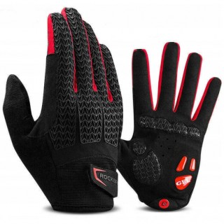 Rękawiczki na Rower ROCKBROS S169-1BR Ciepłe  - czarno-czerwone