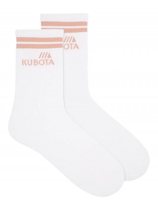 Klasyczne skarpety Kubota Sport 1 uniwersalny stylowy design, wygodna i miękka bawełna - różowy