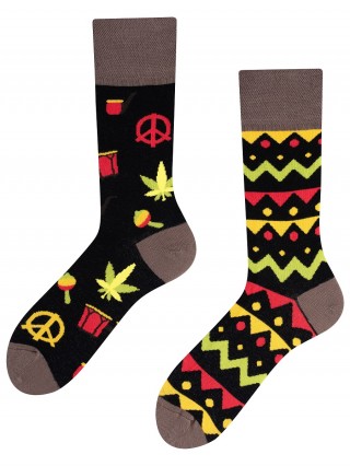 Jamaican Socks, Todo Socks, Rasta, Reggae, Kolorowe Skarpetki, Muzyka - Jamaican Socks