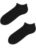 Cienkie stopki damskie z wysokogatunkowej bawełny, komfortowy płaski szew (282) - czarny
