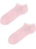 Cienkie stopki damskie z wysokogatunkowej bawełny, komfortowy płaski szew (282) - różowy