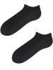 Komfortowe stopki męskie z wysokogatunkowej bawełny merceryzowanej (292) - czarny