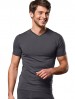 T-shirt męski Scollo (dekolt V/serek) termoaktywny M11, 5 kolorów - Antracite