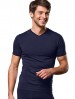 T-shirt męski Scollo (dekolt V/serek) termoaktywny M11, 5 kolorów - Blu