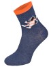 Kolorowe skarpetki CHILI Cotton Socks 748, wesołe motywy- Astronauta - granatowy