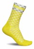 Profesjonalne skarpety kolarskie ASYMMETRIC YELLOW - wysokie, oddychające - Asymmetric Yellow