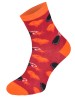 Kolorowe skarpetki CHILI Cotton Socks 748, wesołe motywy- Bomby, Wybuch - czerwony