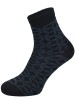 Skarpetki damskie Cotton Socks płaski szew 748, Chili Elegance, Rozeta  - czarny