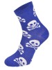 Kolorowe skarpetki CHILI Cotton Socks 748, wesołe motywy- Czaszki - niebieski