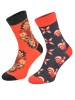 Kolorowe skarpetki Cotton Socks 163, wesołe motywy- Łowicki Wzór - Łowicki wzór