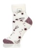 Damskie skarpety do spania Heat Holders Sleep Socks Women seria Orion - gwiazdy, kosmos - biały
