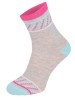 Klasyczne skarpety CHILI Cotton Socks 748 kolorowe paski i kropki - popielaty