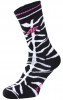 Termoaktywne dziecięce skarpety narciarskie 4F WARM PERFORMANCE - ciepłe, antybakteryjne - Zebra