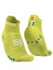 Stopki do biegania Compressport Pro Racing Socks V4.0 Run Low - Primerose/Fjord Blue