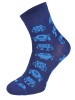 Kolorowe skarpetki CHILI Cotton Socks 748, wesołe motywy- Roboty - niebieski
