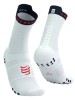 Kompresyjne skarpety biegowe Pro Racing Socks V4.0 Run High - White/Blues