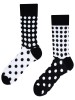 Grochy, Todo Socks, Czarno-białe, Kolorowe Skarpetki  - czarny