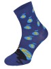 Kolorowe skarpetki CHILI Cotton Socks 748, wesołe motywy- Złodziej, Fortuna, Pieniądze - granatowy