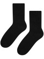 Ciepłe i eleganckie skarpety WEŁNIANE Todo Socks 093 idealne na jesień, zimę - czarny