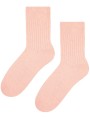Ciepłe i eleganckie skarpety WEŁNIANE Todo Socks 093 idealne na jesień, zimę - jasnoróżowy