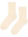 Ciepłe i eleganckie skarpety WEŁNIANE Todo Socks 093 idealne na jesień, zimę - kremowy