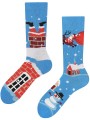 Snowman Santa, Todo Socks, Mikołaj, Bałwan, Kolorowe Skarpetki - Snowman Santa