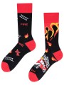 Socks on Fire, Todo Socks, Strażak, Ogień, Kolorowe Skarpetki  - Socks on Fire