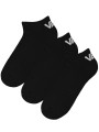 Zestaw 3 par bawełnianych stopek VANS CLASSIC LOW SOCKS  - czarny